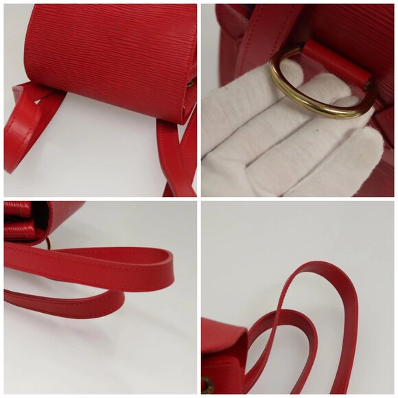 LOUIS VUITTON Epi Montsouris MM Backpack Monaco 700th Red LV Auth BD973AV - Picture 16 of 16